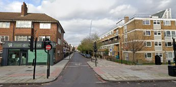 Elephant & Circus, St Georges Road, 2020, looking down Garden Row, same location as Picture 1.   X.png