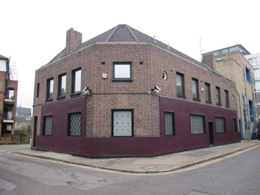 Wild Rents, site of The Ancient Briton Pub. Elim Street & Elim Estate left.   X.png