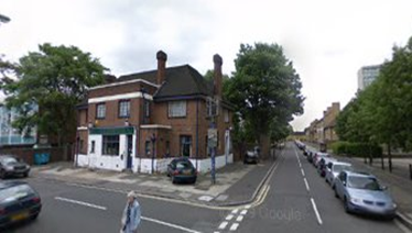 Dalwood Street right, Sedgmoor Place left, Marlboro Arms Pub, 2008.  X..png