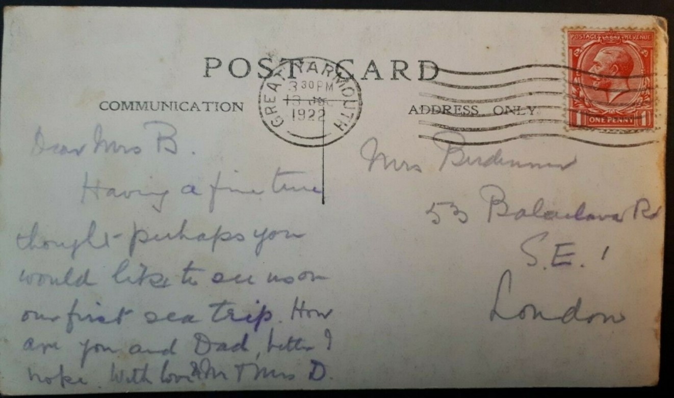 Balaclava Road, from Mrs Dowsett, 1922.  X..jpg