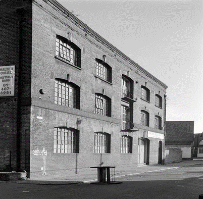 Tanner Street, Walter Coles & Co Ltd sold polythene bags. Since 2012 it has been an arts venue, Ugly Duck.  X..png