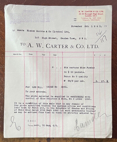 Borough High Street, A. W. Carter & Co 1945.  X..png