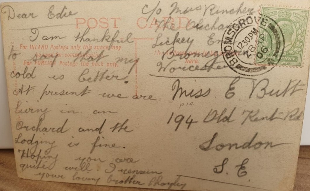 Old Kent Road,1906. Miss E Butt.  1 X..jpg