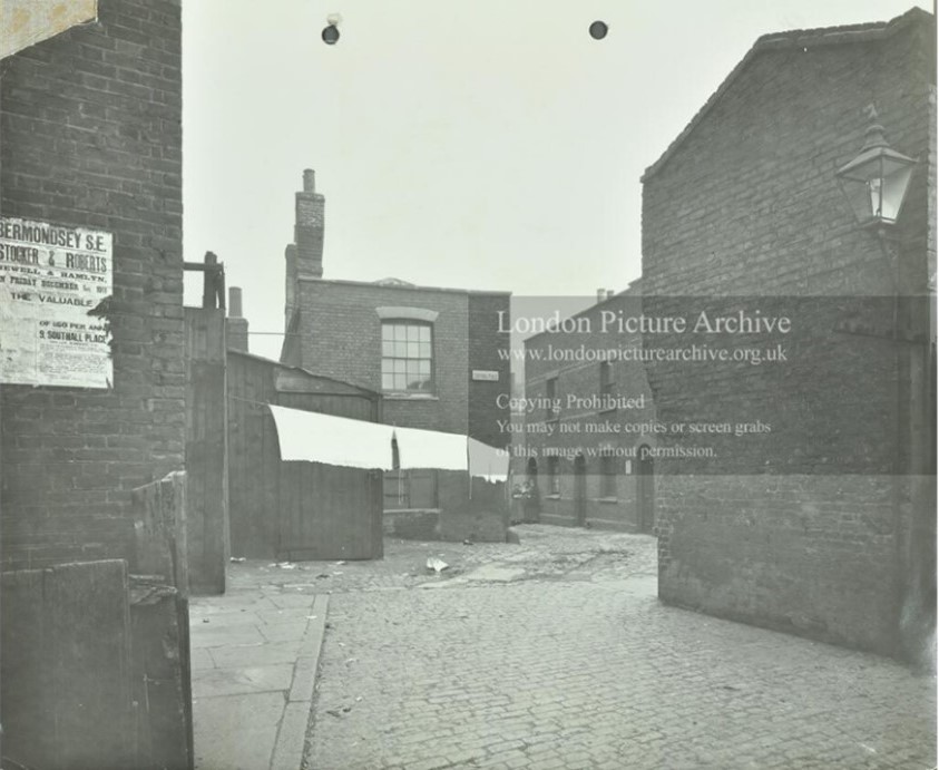 Henry Place, Tabard Estate, Southwark, seen from Southall Place, c1913.  1. X..jpg