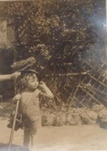 Silwood Street, Rotherhithe 1943. Boyd Sofield and Grandfather Albert Tunmer. 1 X..jpg