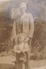 Silwood Street, Rotherhithe 1943. Boyd Sofield and Grandfather Albert Tunmer. 2  X..jpg