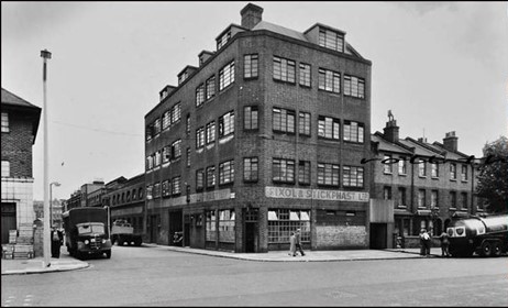 St Georges Road, looking down Garden Row opposite, c1958.  1. X..jpg
