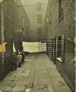 Collier's Rents, Long Lane, c1923. This is now Tennis Street and the site of Southwark Coroners Court.  X. .jpg