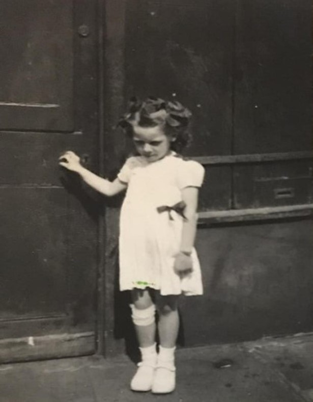 Lancaster Street,  Lorraine Margiotta aged 4,  front of their house.  X..jpg