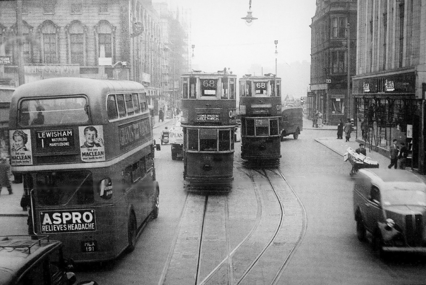 Waterloo Road SE1 , looking towards St. Georges Circus,c1950. X..jpg