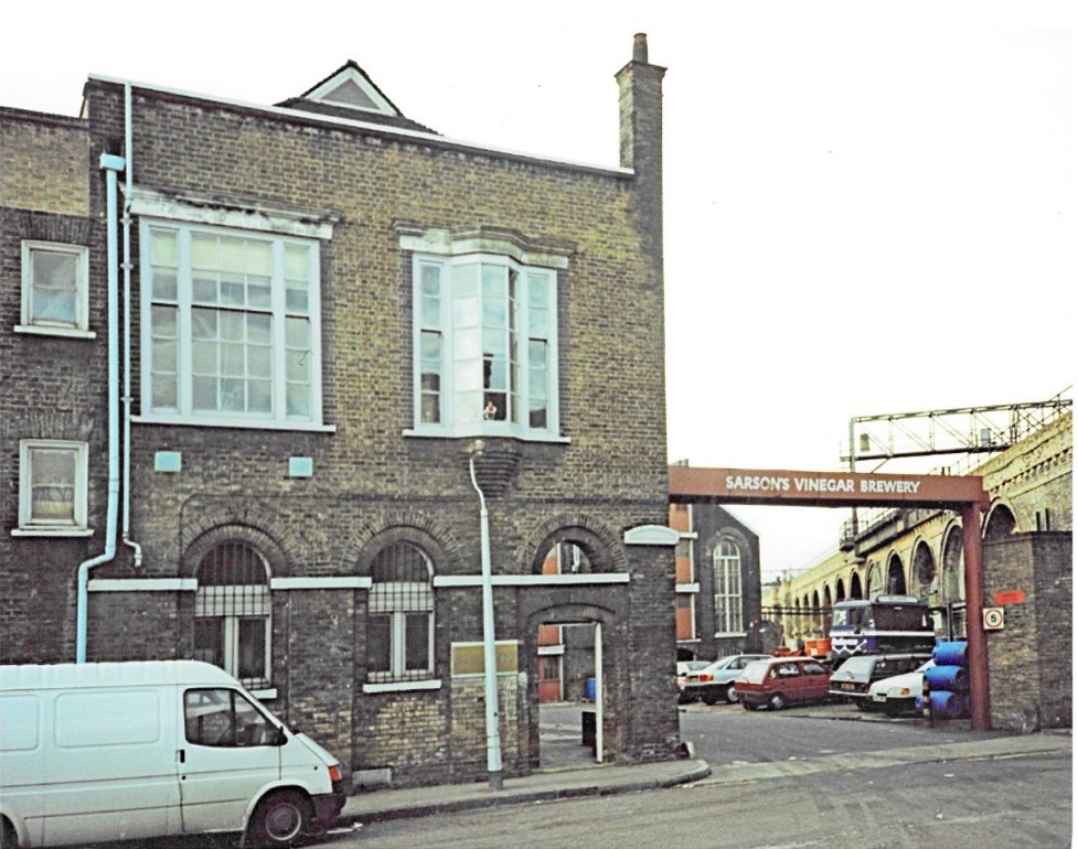 Tower Bridge Road, Bermondsey, Sarsons Vinegar. c1998.  2. X..jpg
