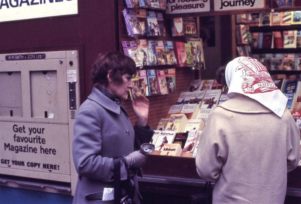Waterloo Station, WH Smiths c1972.  X..jpg