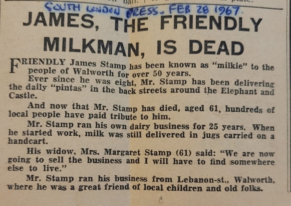 Lebanon Street, James Stamp, RIP “Milkie” 1967.  1 X..jpg