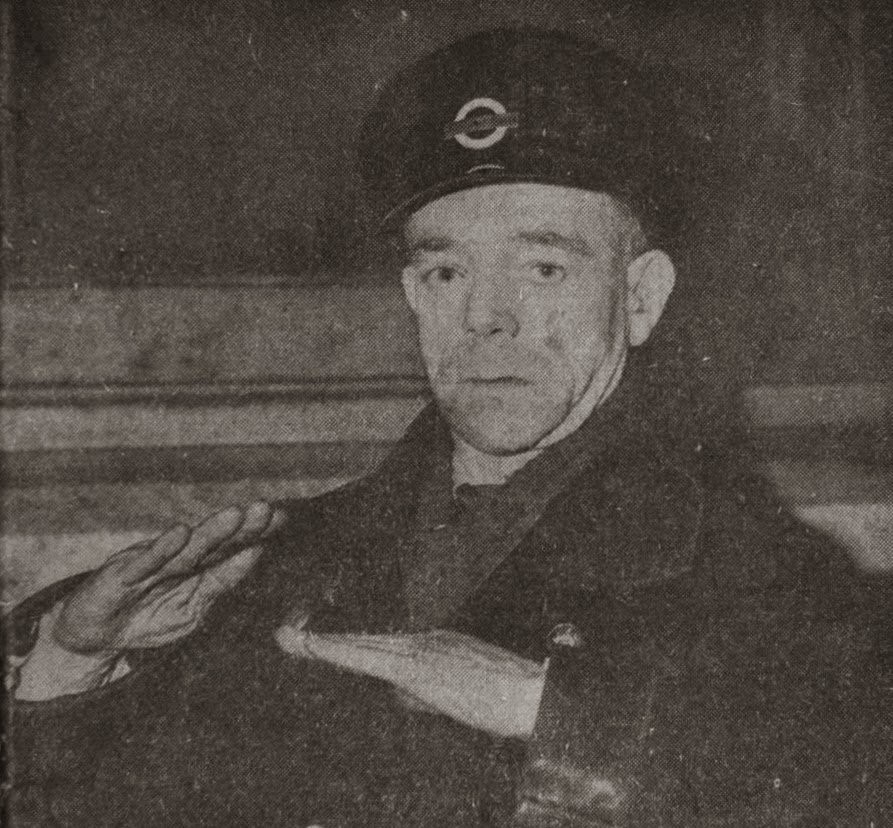 Albert Gunter jumped a gap across an opening Tower Bridge 1952..jpg