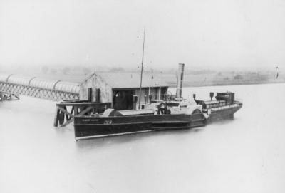 Albert Victor Smallpox ship,  Ambulance Steamer c.1883. South Wharf.jpg