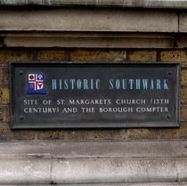 Borough High Street  Plaque on Old Town Hall Building..jpg