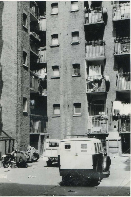 Scovell Road, D Block Queens Blds  Square or area around 1956.jpg