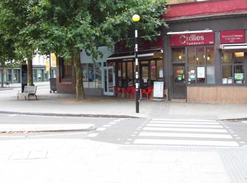 From the Film Adventure in the Hopfield’s, St. George's Circus, same location 2018, and the zebra crossing remains in place too..jpg