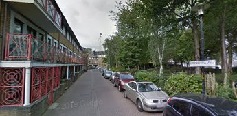 Bermondsey Wall East, c2017, Wilson Grove left, same location as Powells Wharf 1974 picture.  X.png