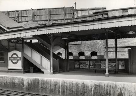 Surrey Docks (now Surrey Quays) station c1955. X.png
