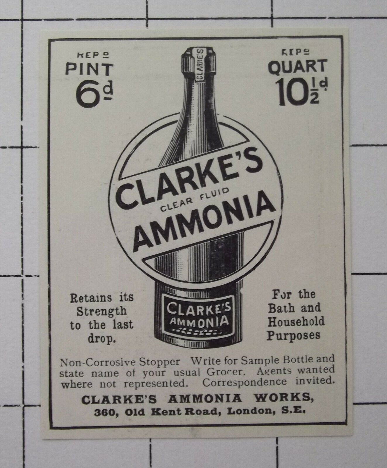 Old Kent Road. Clarke’s was in Watts Terrace, which was where the Astoria Picture House was. X.png