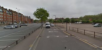 Stead Street 2012. The buildings on the left are in Wadding Street.   X.png