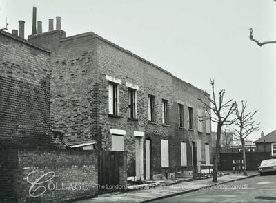 Kintore Street, Bermondsey No.2-8. The houses and Kintore Street no longer exist c1967. X.png